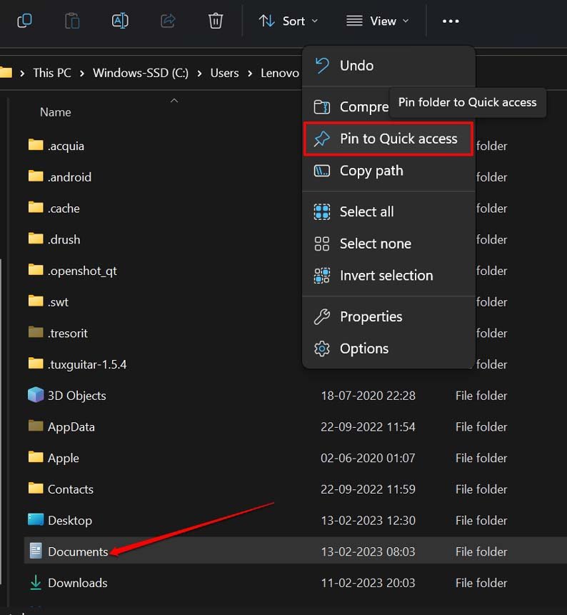 pin-item-to-file-explorer-quick-access