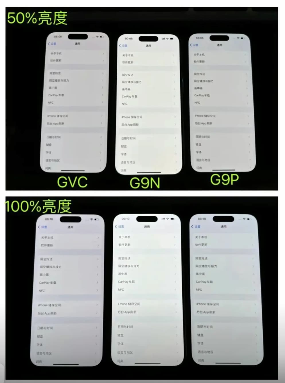 iPhone 螢幕代碼與代工廠製造商對應表(等級) 1
